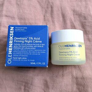 🌸 OLEHENRIKSEN Dewtopia 5% Acid Firming Night Creme Face Cream